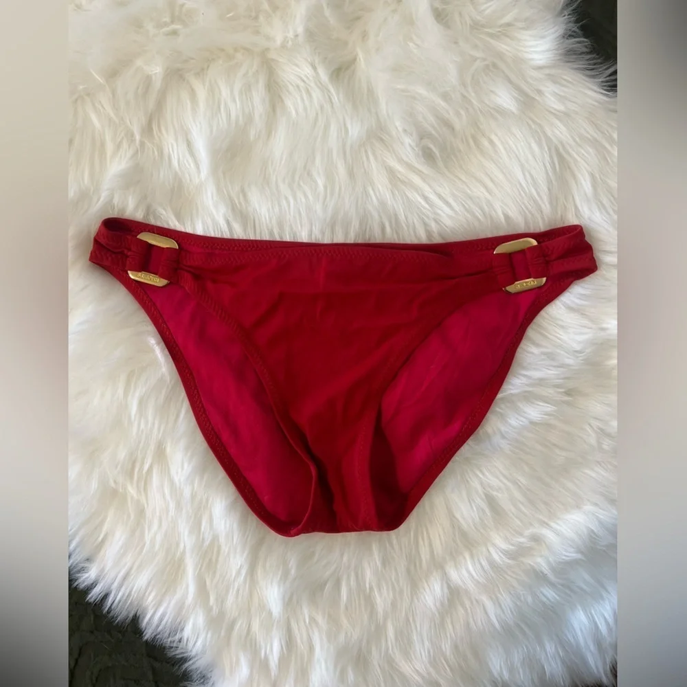 St.John woman’s bikini bottoms color red size 10